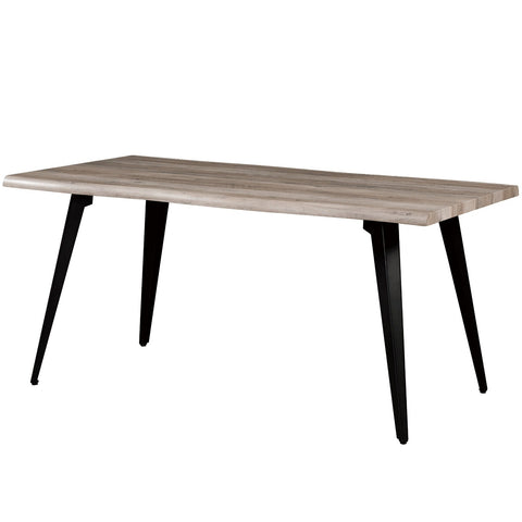 Ravenna 63" Rectangular Dining Table With MDF Tabletop and  Metal Legs