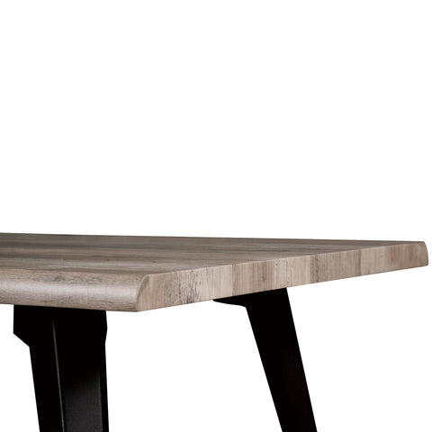 Ravenna 63" Rectangular Dining Table With MDF Tabletop and  Metal Legs