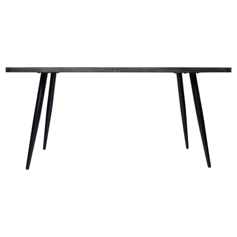 Ravenna Wood 63" Dining Table With Metal Tapered Legs