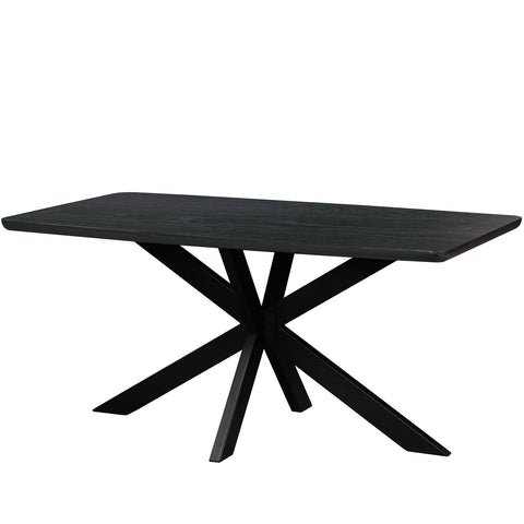 Ravenna 63" Wood Dining Table With Modern Metal Base