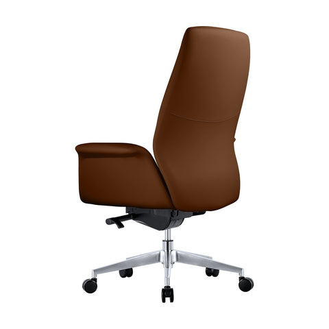 Summit Adjustable Height Leather Conference Office Chair with Swivel and Tilt