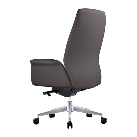 Summit Adjustable Height Leather Conference Office Chair with Swivel and Tilt