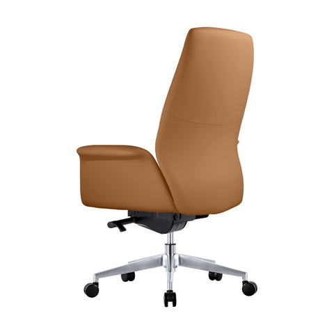 Summit Adjustable Height Leather Conference Office Chair with Swivel and Tilt