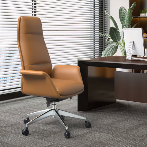 Summit High-Back Conference Office Chair with Aluminum Frame