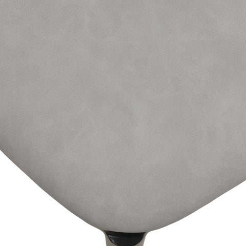 Tule Dining Side Chair with Upholstered Seat and Powder-Coated Steel Frame