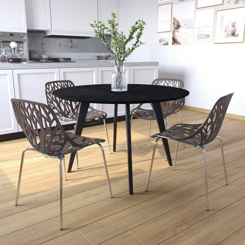 Asbury Modern Forest Design Dining Side Chair