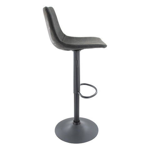 Tilbury Modem Adjustable Bar Stool With Footrest & 360-Degree Swivel Set of 2