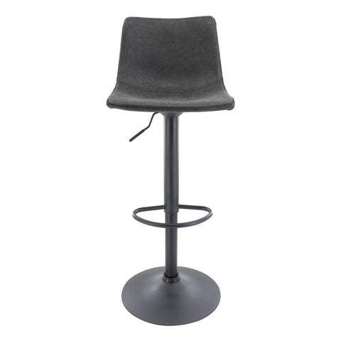 Tilbury Modern Adjustable Bar Stool with Footrest and 360-Degree Swivel