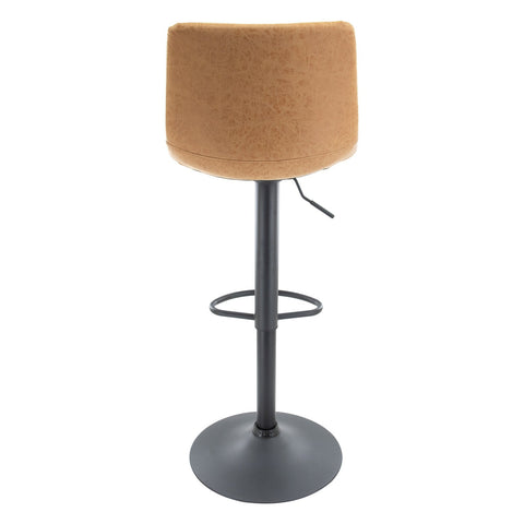 Tilbury Modern Adjustable Bar Stool with Footrest and 360-Degree Swivel