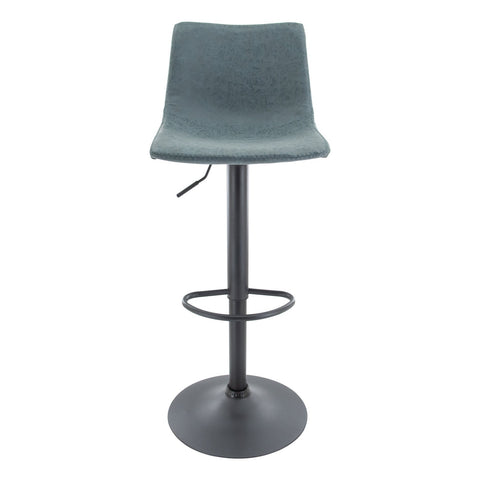 Tilbury Modern Adjustable Bar Stool with Footrest and 360-Degree Swivel