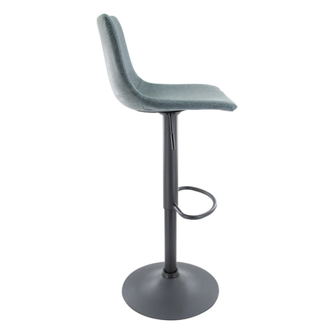 Tilbury Modern Adjustable Bar Stool with Footrest and 360-Degree Swivel