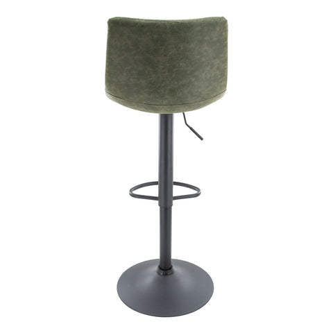 Tilbury Modern Adjustable Bar Stool with Footrest and 360-Degree Swivel