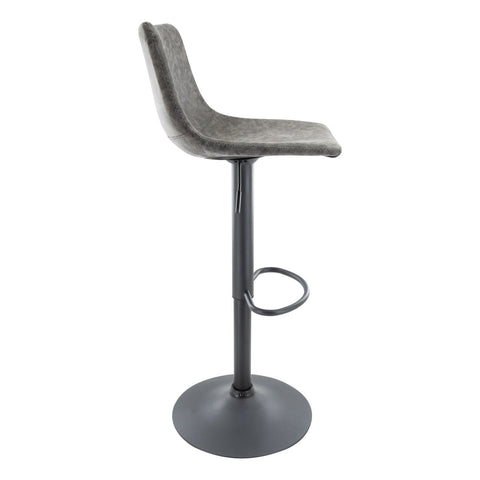 Tilbury Modem Adjustable Bar Stool With Footrest & 360-Degree Swivel Set of 2