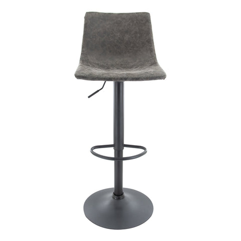 Tilbury Modern Adjustable Bar Stool with Footrest and 360-Degree Swivel