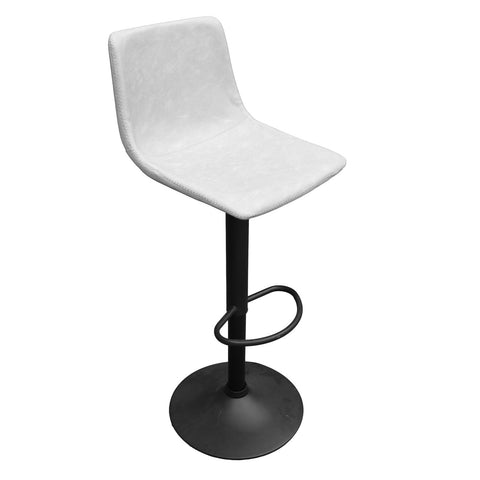 Tilbury Modern Adjustable Bar Stool with Footrest and 360-Degree Swivel