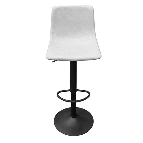 Tilbury Modern Adjustable Bar Stool with Footrest and 360-Degree Swivel