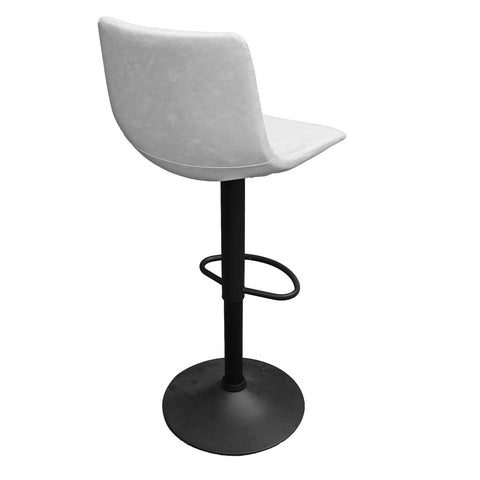 Tilbury Modern Adjustable Bar Stool with Footrest and 360-Degree Swivel