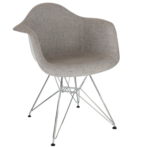 Willow Modern Fabric Eiffel Base Accent Side Chair