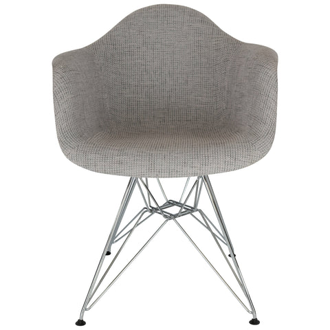 Willow Modern Fabric Eiffel Base Accent Side Chair