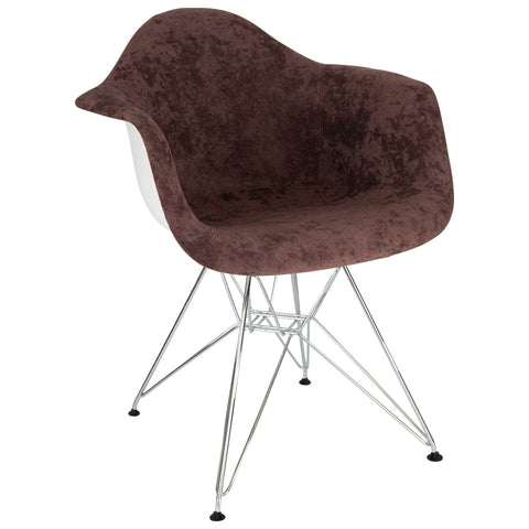 Willow Modern Fabric Eiffel Base Accent Side Chair